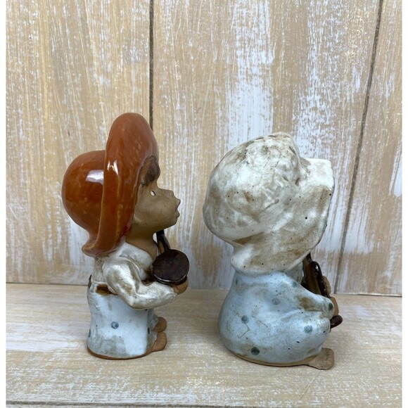 VTG Seymour MANN Figurines Set of 2 5" Boy & Girl Musicians Japan 1970s Japan - Picture 2 of 6